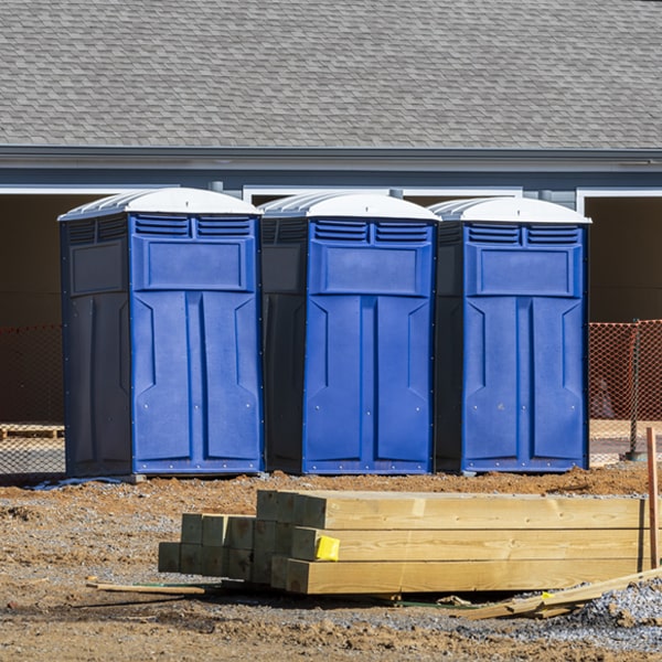 what is the expected delivery and pickup timeframe for the porta potties in Staves